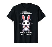 Boss Fight: Social Encounter | Pixel Mood for Introverts T-Shirt