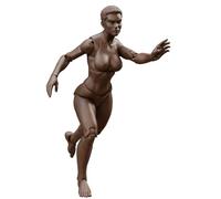 Boss Fight Studio Epic H.A.C.K.S. Blanks Action Figures - Highly Articulated Collectible 1:12 Scale Figurine with Alternate Parts for Customization and Display Stand - Coffee, Female