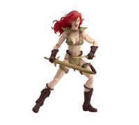 Boss Fight Studio Epic H.A.C.K.S. Limited Edition Red Sonja Gold & Red Action Figure - Highly Articulated Collectible, Customizable Figurine with Accessories & Interchangeable Parts - 1:12 Scale