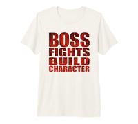 Boss Fights Build Character Funny Cool Gamer Premium T-Shirt