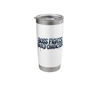 Boss Fights Build Character Funny Cool Gamer Stainless Steel Insulated Tumbler