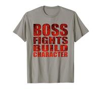 Boss Fights Build Character Funny Cool Gamer T-Shirt