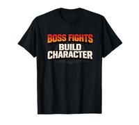 Boss Fights Build Character Funny Cool Gamer T-Shirt