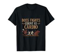 Boss Fights Count as Cardio Gamer Apparel T-Shirt