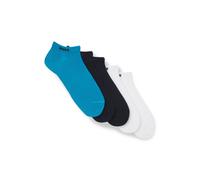 BOSS Five-pack of cotton-blend ankle socks with branding - Style 5P AS Uni CC, 50493197 Black / White / Blue 9-11
