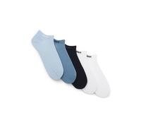 BOSS Five-pack of soft combed-cotton ankle socks - Style 5P AS Uni CC, 50493197 White / Blue 9-11