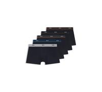 BOSS Five-pack of stretch-cotton trunks with logo waistbands - Style Trunk 5P Essential, 50531660 Dark Blue XS