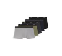 BOSS Five-pack of stretch-cotton trunks with logo waistbands - Style Trunk 5P Essential, 50531660 Grey / Green / Blue / Black XL