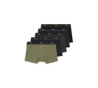 BOSS Five-pack of stretch-cotton trunks with logo waistbands - Style Trunk 5P Essential, 50531660 Patterned S