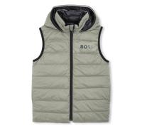 Boss - Flann-effect Hooded Puffer Jacket - Green - Boy - 14 Years
