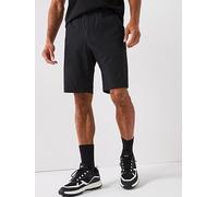 BOSS Flex Seersucker Shorts - Black, Black, Size M, Men Black
