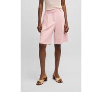 BOSS Formal shorts with front pleats - Style C_Tanseo, 50546217 light pink 10