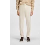BOSS Formal trousers in micro-patterned virgin wool - Style L-Peet-Flat-253, 50549639 White 38R