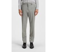 BOSS Formal trousers in striped virgin wool - Style H-Genius-253, 50558605 Silver 36R