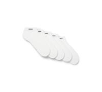 BOSS Mens 5P AS Uni CC Five-pack of cotton-blend ankle-length socks with branding