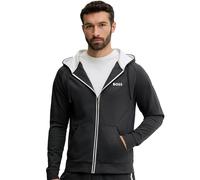 BOSS Full Zip Hooded Track Top Jacket Dark Grey - L