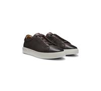 BOSS Gary grained-leather trainers - Style Gary_Tenn_ltdr, 50584039 Dark Brown 8