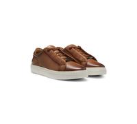 BOSS Gary leather trainers with hidden laces - Style Gary_Tenn_buamf, 50546855 Brown 9