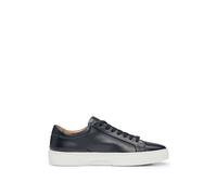 BOSS Orange Gary Tenn Mens Leather Low-Top Trainers with Branded Lace Loop NOS - Dark Blue 401 - Dark Blue 401 - UK11 EU45 US12