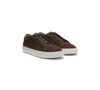 BOSS Gary trainers in suede with elastic lacing system - Style GaryTenn_sdhdel, 50534292 Dark Brown 9