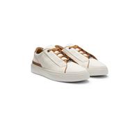 BOSS Gary trainers with canvas uppers and leather trims - Style Gary_Tenn_fbbu, 50561531 Light Beige 9