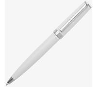 BOSS Gear Icon White & Chrome Plated Ballpoint Pen HSN2544G