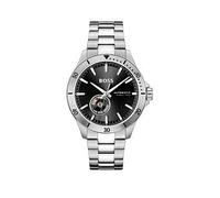BOSS Gents Automatic Troper Watch with Black Dial, Silver, Men Ilver