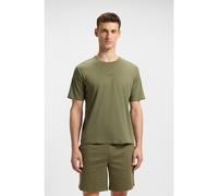BOSS Gift-boxed pyjamas in cotton with logo and monograms - Style Relax Short Set, 50540613 Light Green XXL