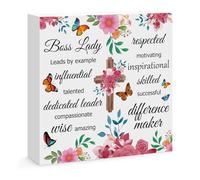 Boss Gifts for Women Boss Lady Office Decor Shelf Desk Table Decor Gift for Boss Female Leaving Going Away Boss Day Christmas Birthday Appreciation Gifts for Your Boss Leader