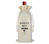Boss Gifts for Women Men Wine Bag Bosses Day Gifts Wine Bottle Bag Thank You Gift for Boss Leader Appreciation Gifts Christmas Thanksgiving Farewell Retirement Birthday Gifts for Boss