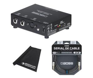 Boss GKC-DA Digital to Analog Converter for Guitar Synthesizer + BGK-15 Serial Cable + Keepdrum Microfibre Cloth