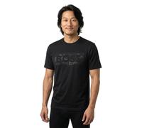 BOSS Stretch-cotton T-shirt with logo artwork - Style TS_Globe LogoPattern, 50559363 Black M