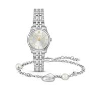 BOSS Graceful Mina Women's 25mm Silver White Dial Stainless Steel Watch & Amara Bracelet Gift Set