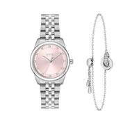 BOSS Graceful Stainless Steel Watch & Live Precious Bracelet Crystal Gift Set