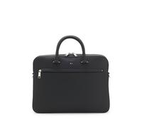 BOSS Grained faux-leather document case with signature-stripe trim - Style Ray_S doc case N., 50536498 Black pcs.