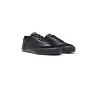 BOSS Grained faux-leather trainers with genuine leather trims - Style Aiden_Tenn_sdgpupn, 50567760 Black 11