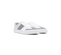 BOSS Grained faux-leather trainers with genuine leather trims - Style Aiden_Tenn_sdgpupn, 50567760 Light Grey 7