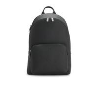 BOSS Backpack in grained Italian leather with smart sleeve - Style New Crosstown_S Bckp, 50536142 Black pcs.