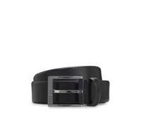 BOSS Grained Italian-leather belt with logo buckle - Style Elloy_Sz35, 50541158 Black 42