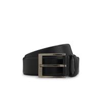 BOSS Grained Italian-leather belt with polished pin buckle - Style Elloy-Gr_Sz35, 50553210 Black 44