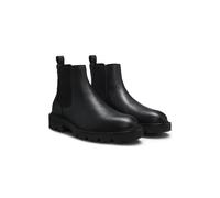 BOSS Grained leather boots with elasticated side panels - Style Julyo_Cheb_gr, 50552573 Black 12