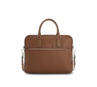 BOSS Grained-leather document case with embossed logo - Style New Crosstown_S. Doc, 50529293 Brown pcs.