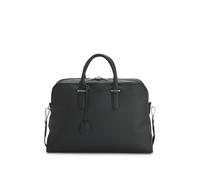 BOSS Grained-leather holdall with embossed logo - Style Madison-B1_Holdall, 50548231 Black pcs.