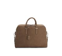 BOSS Grained-leather holdall with embossed logo - Style Madison-B1_Holdall, 50548231 Light Brown pcs.