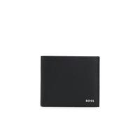 BOSS Grained-leather wallet with logo lettering - Style New Crosstown_8cc, 50529496 Black pcs.