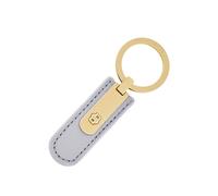 BOSS Grained lilac key ring with golden Double B hardware - Style Key ring Signature Lady Lilac, 58837106 Purple pcs.