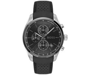 BOSS Grand Prix 1514224 - Unisex - 44 mm - Analogue - Quartz - Mineral Glass Silver 22 mm