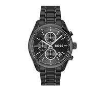 BOSS Grand Prix Men's 44mm Black IP Bracelet Watch