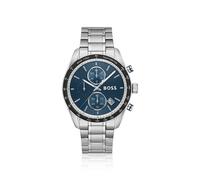 BOSS Grand Prix Vitesse Men's 44.5mm Blue Dial Stainless Steel Bracelet Watch