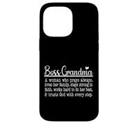 Boss Grandma Prays Loves Strong In Faith Trusts God Case for iPhone 14 Pro Max